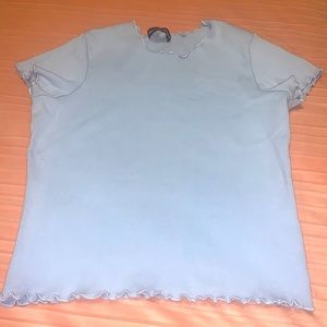 Brandy Melville sky blue shirt sleeve top